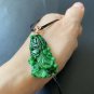 Type A Spicy Green Jadeite Jade Pendant Certified Grade A Pure Green Cabbage Jadeite Jade Necklace