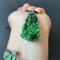 Type A Spicy Green Jadeite Jade Pendant Certified Grade A Pure Green Cabbage Jadeite Jade Necklace