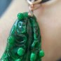 Type A Spicy Green Jadeite Jade Pendant Certified Grade A Pure Green Cabbage Jadeite Jade Necklace
