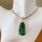 Type A Spicy Green Jadeite Jade Pendant Certified Grade A Pure Green Cabbage Jadeite Jade Necklace