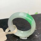 US 7 Type A Green Jadeite Band Ring Grade A Myanmar Pure Green Jade  Ring
