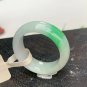 US 7 Type A Green Jadeite Band Ring Grade A Myanmar Pure Green Jade  Ring