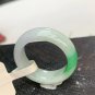 US 7 Type A Green Jadeite Band Ring Grade A Myanmar Pure Green Jade  Ring