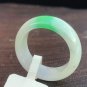 US 7 Type A Green Jadeite Band Ring Grade A Myanmar Pure Green Jade  Ring