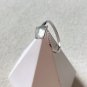 6.5 Type A Colorless Jadeite jade Ring 18K Solid White Gold Myanmar Highly-translucent Icy Jade Ring