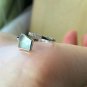 6.5 Type A Colorless Jadeite jade Ring 18K Solid White Gold Myanmar Highly-translucent Icy Jade Ring