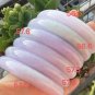 56.6mm Type A Icy Lavender Jadeite Jade Bangle Grade A Myanmar Pale Lavender Jade Bracelet