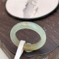 Type A Icy Yellow Jadeite Jade Band Ring Certified Grade A Icy Yellow Floating Flower Jade Band Ring