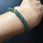 Type A Icy Blue Jadeite Jade Beaded Bracelet Certified Grade A Blue Jadeite Jade  Bracelet