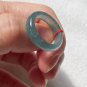 US71/2 Type A Guatemala Icy Blue Jadeite Jade Band Ring Grade A Icy Blue Jade Ring