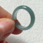 US71/2 Type A Guatemala Icy Blue Jadeite Jade Band Ring Grade A Icy Blue Jade Ring
