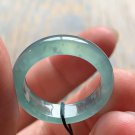 7 1/2 Type A Icy Blue Guatemala Jadeite Jade Band Ring Grade A Icy Blue Jade Ring