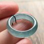 7 1/2 Type A Icy Blue Guatemala Jadeite Jade Band Ring Grade A Icy Blue Jade Ring