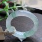 Type A Icy Green Jadeite Jade Band Ring Grade A Green Floating Flower Jade Ring