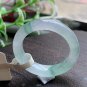 Type A Icy Green Jadeite Jade Band Ring Grade A Green Floating Flower Jade Ring