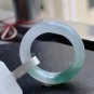 US5 1/2 Type A Icy Green Jadeite Jade Band Ring Certified Grade A Icy GreenishJade Ring