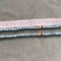 Type A Bluish Violet Jadeite Jade Beaded Necklace 6.7-7.0mm Grade A Bluish Violet Jade Necklace