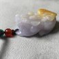 Type A Yellow Jadeite Pixiu Necklace Certified Grade A Natural Myanmar Yellow Floating Flower Pixiu