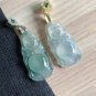 Type A Icy Pale Green Jadeite Jade Buddha Pendant Grade A Icy Green Standing Buddha