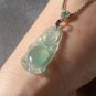 Type A Icy Green Jadeite Jade Buddha Pendant Grade A Icy Green Standing Buddha