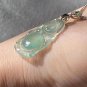 Type A Icy Green Jadeite Jade Buddha Pendant Grade A Icy Green Standing Buddha