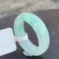 7 3/4 Type A Icy Green Jadeite Jade Band Ring Grade A Icy Pure Green Floating Jade Ring