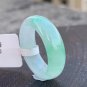 7 3/4 Type A Icy Green Jadeite Jade Band Ring Grade A Icy Pure Green Floating Jade Ring