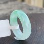 7 3/4 Type A Icy Green Jadeite Jade Band Ring Grade A Icy Pure Green Floating Jade Ring