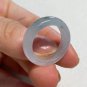US 8 1/2 Type A Jadeite Jade Band Ring Grade A Myanmar Old Pit Icy Jade Greenish Ring