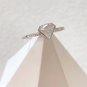 Type A Icy White Jadeite Jade Ring 18K Solid White Gold Highly-translucence White Jade Ring