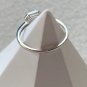 Type A Icy White Jadeite Jade Ring 18K Solid White Gold Highly-translucence White Jade Ring