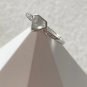 Type A Icy White Jadeite Jade Ring 18K Solid White Gold Highly-translucence White Jade Ring