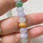 Type A Colorful Icy Jadeite Jade Bracelet Grade A Myanmar Colorful Icy Jade Bracelet