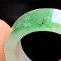 Type A Translucent Jadeite Jade Ring Grade A Myanmar Icy Green Jade Band Ring
