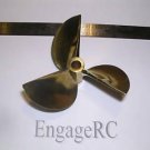 RC Nitro Gas Boat Prop 3 Blades Copper Propeller 6.3 mm