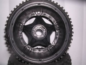 1/5 Rear Baja Buggy Road Wheels/Tires Fit HPI 5B SS 2.0