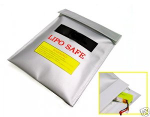 LIPO Battery Safety Bag Charge Safe Guard Sack 9x12inch