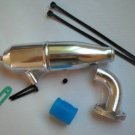 1/10 RC Aluminum Engine Performance Tuned Exhaust Pipe