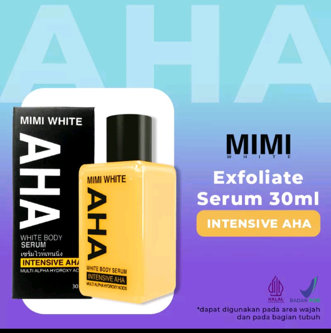 Intensive AHA Mimi White Body Serum 30ml Brightening Exfoliate Skin Serum Bleaching Dark Spot New