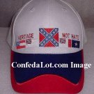 60 White Confederate Flag Caps NEW  - Heritage Not Hate Below WHOLESALE Priced NEW