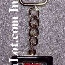 Fine Confederate Rotating Flag Gold Trim Key Chain NEW