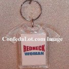 Redneck Woman Fine Lucite Keychain shaped like a Tee Shirt