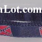 Confederate Dog Collar strong non pop Nylon Webbing NEW