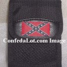 Confederate Flag Zippered Multi-Purpose Pouch  w/ Velcro Flap Zipper Rear strap Neck chain NEW