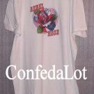 Confederate Sexy Rebel Rose Long Tee Shirt , Beach Shirt , Nitey NEW