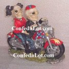 ReBeL Skull and Bone Bikers - Male and Female Skeletons on their Motorcycle NEW Very Unique style1