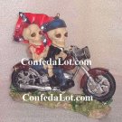 ReBeL Skull and Bone Bikers - Male and Female Skeletons on their Motorcycle NEW Very Unique style 2