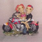 ReBeL Skull and Bone Bikers - Male and Female Skeletons on their Motorcycle NEW Very Unique style 3