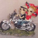 ReBeL Skull and Bone Bikers - Male and Female Skeletons on their Motorcycle NEW Very Unique style 4
