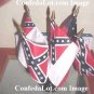 5 Flags of Confederacy Desk set NEW Confederate